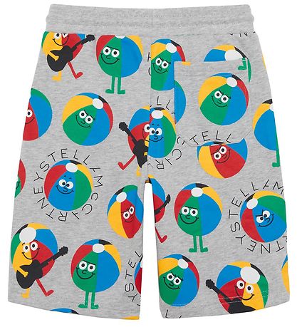 Stella McCartney Kids Sweatshorts - Gråmeleret m. Badebolde