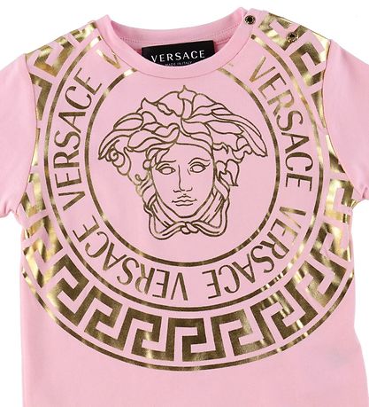 Versace T-shirt - Medusa - Rosa/Guld