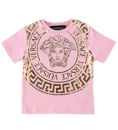Versace T-shirt - Medusa - Rosa/Guld