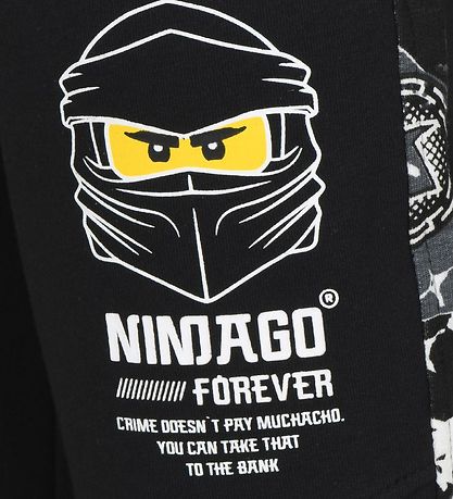 LEGO® Wear Sweatpants - Sort m. Print