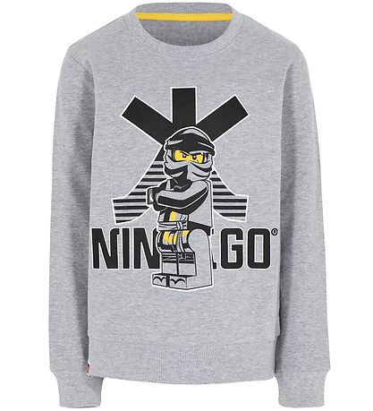 Lego Ninjago Sweatshirt - Grey Melange m. Print