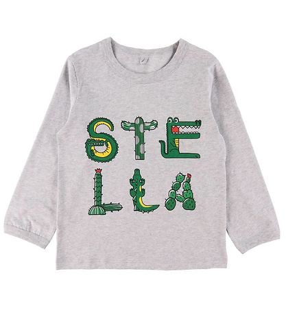 Stella McCartney Kids Bluse - Grmeleret m. Tryk