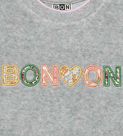 Bonton Sweatshirt - Velour - Gr Glans