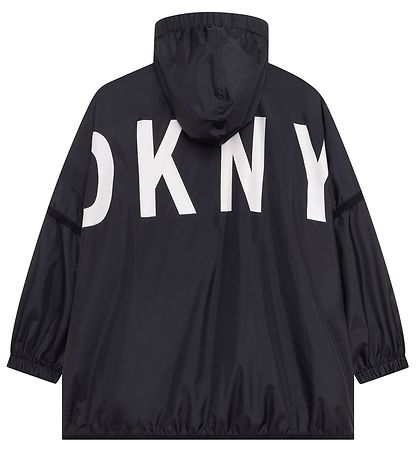 DKNY Jakke - Vendbar - Sort/Hvid m. Fotoprint