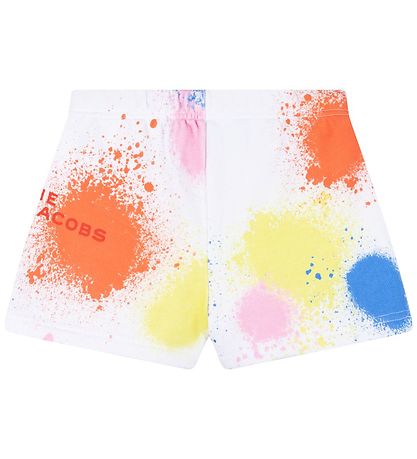 Little Marc Jacobs Sweatshorts - Hvid m. Malerpletter