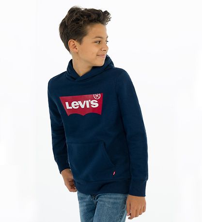 Levis Hættetrøje - Batwing - Dress Blues