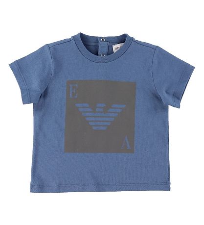 Emporio Armani T-shirt - 3-pak - Blå/Hvid/Navy m. Refleks