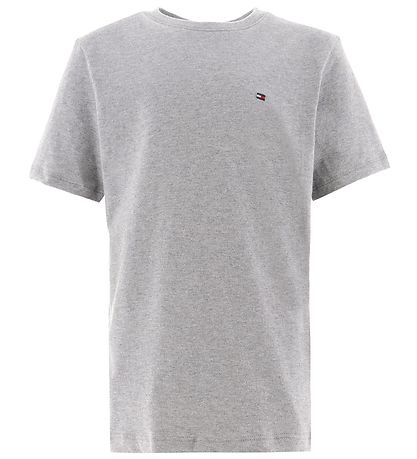 Tommy Hilfiger T-shirt - 2-pak - Medium Grey Heather/Sort