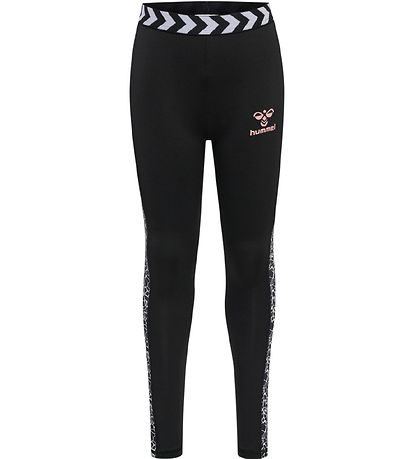 Hummel Leggings - HmlNanna - Sort/Hvid