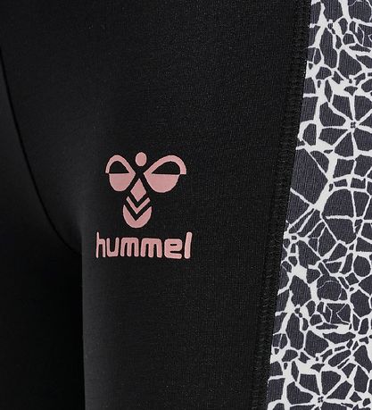 Hummel Leggings - HmlNanna - Sort/Hvid