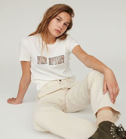 Petit by Sofie Schnoor T-Shirt - Off White m. Tekst