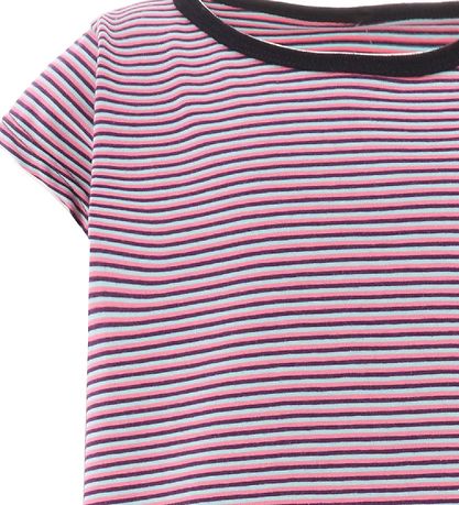 Say-So T-Shirt - Stribes - Rosa/Lilla/Turkis