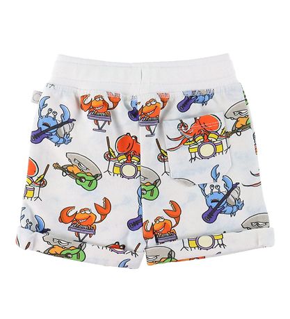 Stella McCartney Kids Sweatshorts - Hvid m. Havprint