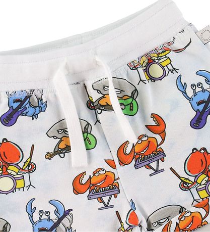 Stella McCartney Kids Sweatshorts - Hvid m. Havprint