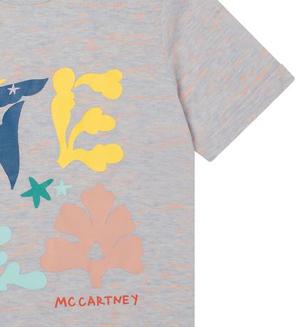 Stella McCartney Kids T-shirt - Grmeleret m. Print