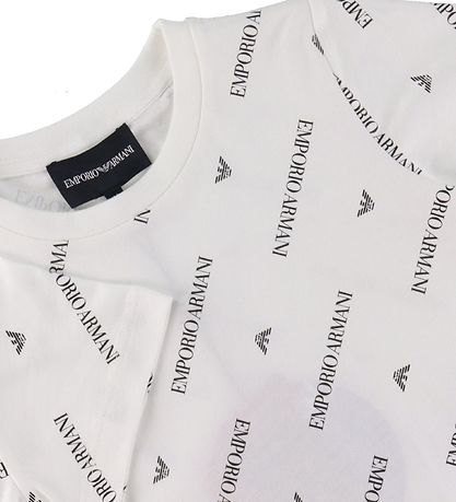 Emporio Armani T-Shirt - Hvid m. Tekst