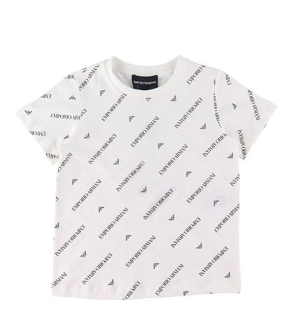 Emporio Armani T-Shirt - Hvid m. Tekst