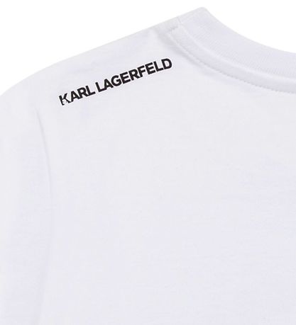 Karl Lagerfeld T-shirt - Fire - Hvid m. Sort