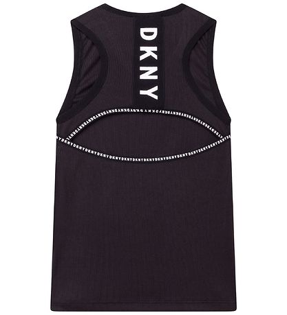 DKNY Tanktop - Rib - Summer - Sort m. Print
