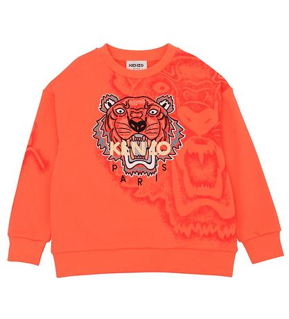 Kenzo Sweatshirt - Urban - Coral Red m. Tiger