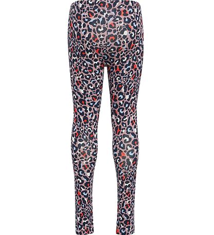 Hummel Leggings - HmlLeo - Black Iris/Multi
