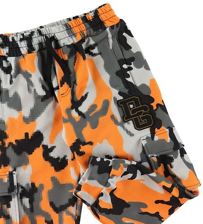 Dolce & Gabbana Bukser - Reborn To Live - Orange/Gr Camouflage