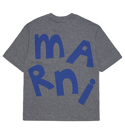 Marni T-shirt - Mrkegrmeleret m. Bl
