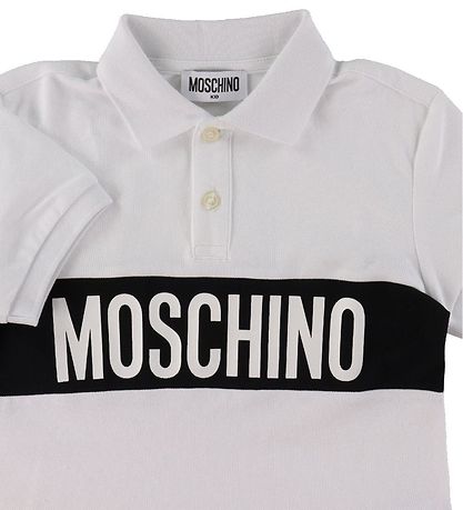 Moschino Polo - Hvid m. Sort