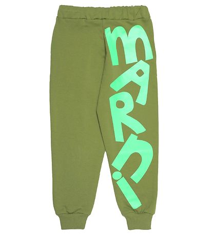 Marni Sweatpants - Khaki/Neongrn