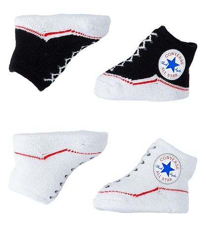 Converse Strmper - 2-pak - Sort/Hvid