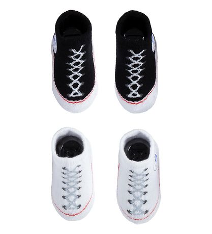 Converse Strmper - 2-pak - Sort/Hvid