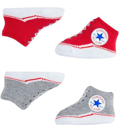 Converse Strmper- 2-pak - Grmeleret/University Red