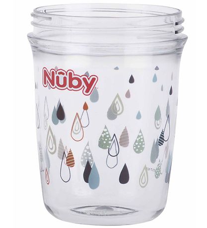 Nuby Drikkekop m. Hndtag og Sugerr - 240ml - Gr m. Print