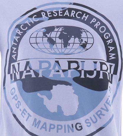 Napapijri T-shirt - Lavender m. Print
