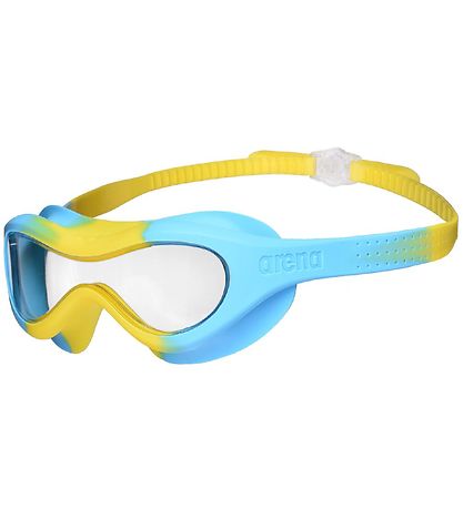 Arena Svmmebriller - Spider Kids Mask - Clear Yellow/Lightblue