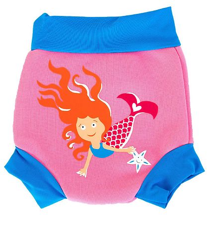 Konfidence Blebadebukser - UV50+ - Nappy E-flex - Pink/Yellow Mi