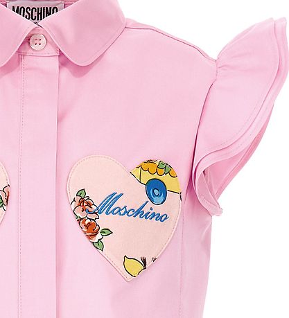 Moschino Skjorte - Rosa m. Hjerter