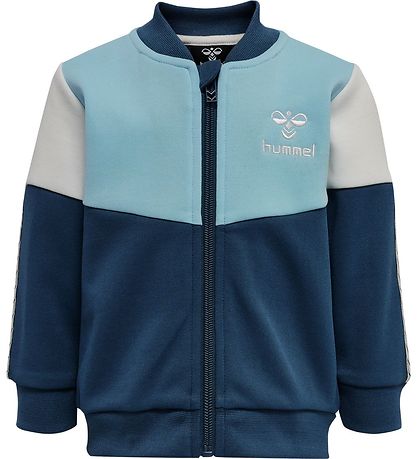 Hummel Cardigan - hmlGrady - Lysebl/Navy