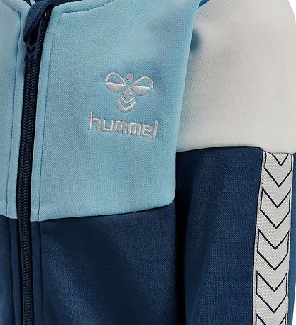 Hummel Cardigan - hmlGrady - Lysebl/Navy