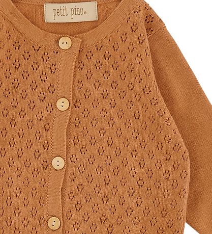 Petit Piao Cardigan - Strik - Camel m. Hulmnster