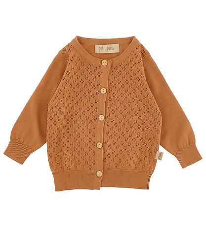 Petit Piao Cardigan - Strik - Camel m. Hulmnster