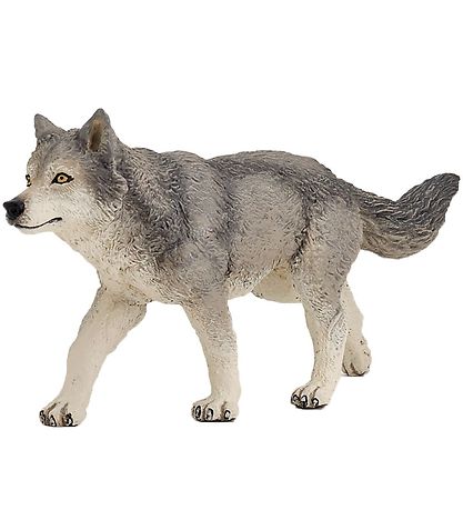 Papo Grå Ulv - B: 12,5 cm