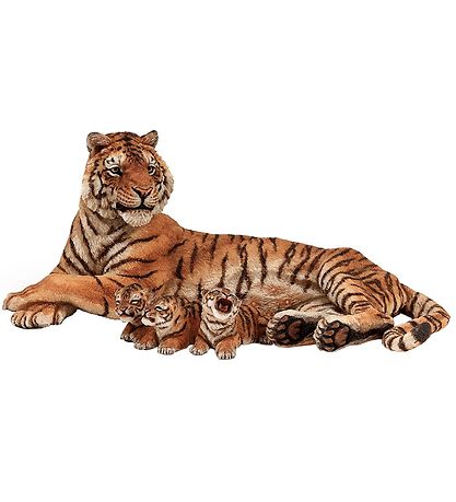 Papo Tiger m. Unger - L: 13 cm