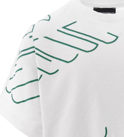 Emporio Armani T-shirt - Hvid m. Grøn