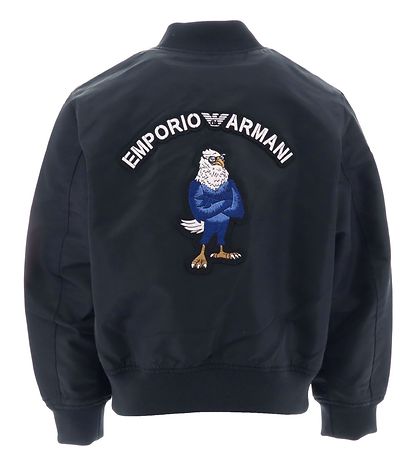 Emporio Armani Jakke - Vendbar - Navy/Sort m. rn