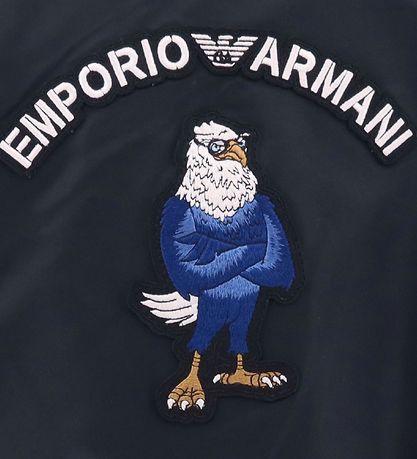 Emporio Armani Jakke - Vendbar - Navy/Sort m. rn