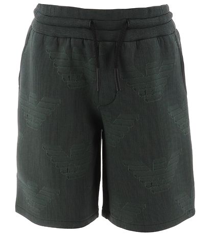 Emporio Armani Shorts - Grnstribet m. Logoer