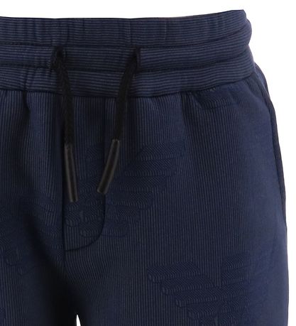 Emporio Armani Shorts - Navystribet m. Logoer