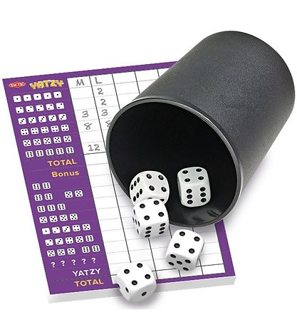TACTIC Spil - Yatzy m. Raflebæger