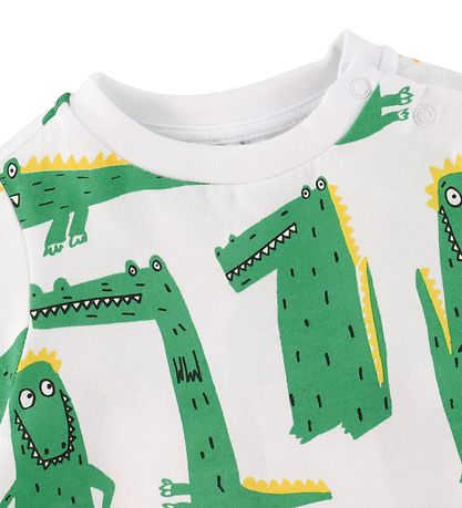 Stella McCartney Kids T-shirt - Hvid m. Krokodiller